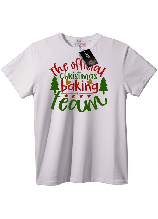 Tricou, Echipa Oficiala de Gatit de Craciun, Alb