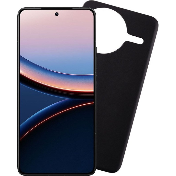 Husa telefon Volte-Tel pentru Xiaomi Poco F7 Ultra 6.67'', silicon TPU, protectie camera, negru