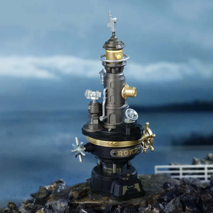 Robotime, 3D дървен пъзел, Нави фар, 60 части