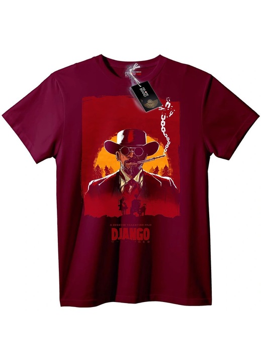 Django elszabadul póló, Bordó