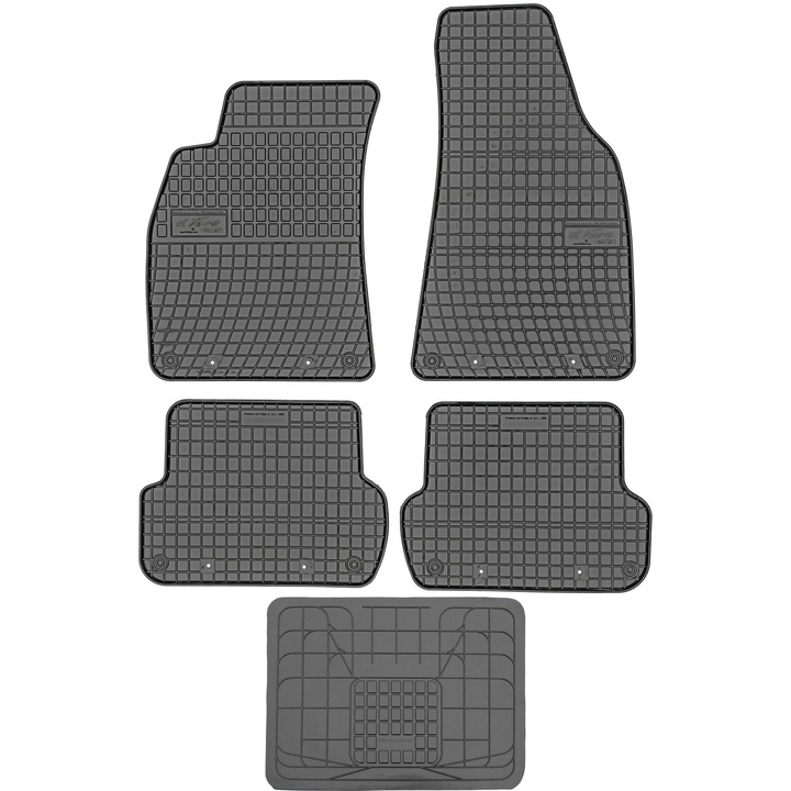 Set covorase auto FROGUM, negru, 41x51cm, pentru Audi A4 B6 B7 2000-2007