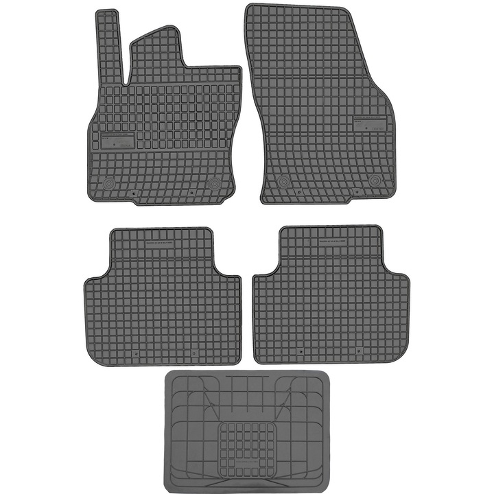 Set covorase auto FROGUM, model El Toro, negru, 41x51cm, pentru Audi Q3 II 2018