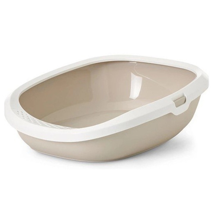 Litiere Savic Gizmo L, alb-maro, 52x39,5x15cm