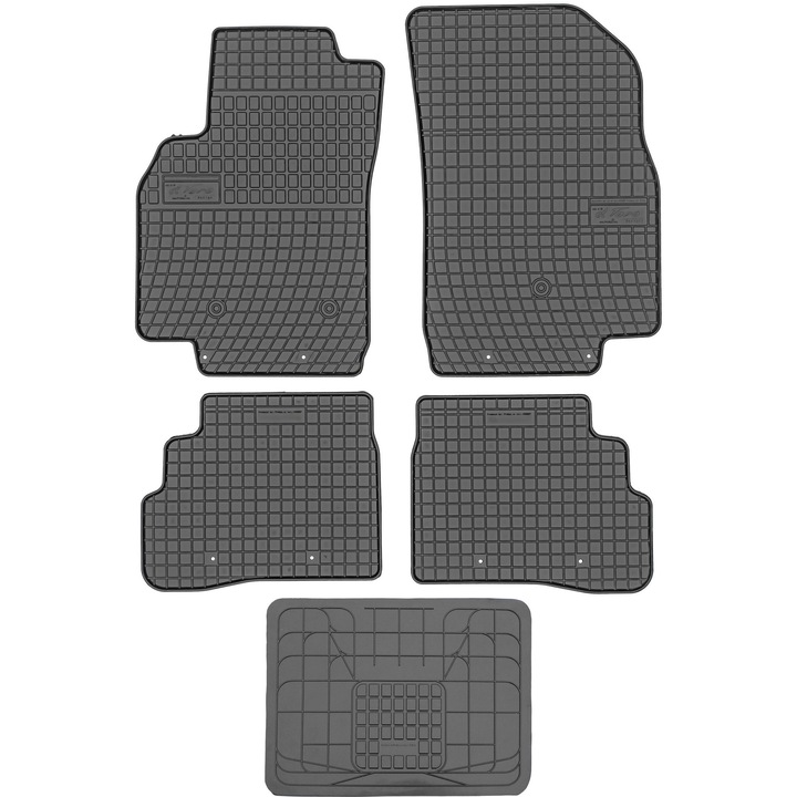 Set covorase auto FROGUM, negru, 41x51cm, pentru Opel Karl 2015