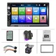 Player Auto, Duueyct, 7 Inch, Bluetooth, HndsFree, Control Tactil, Cu Telecomanda, Camera de Marsarier, Controler pe Volan, Ndroid Uto/IOS Universal, USB, Crd, Rdio, Rezolutie 800x480, Suporta Disc USB/AUX/card SD, Negru