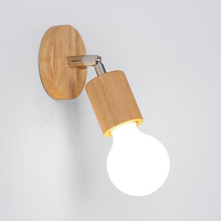 Модерна дървена апликация, минималистичен стил, за интериор, комплект от 2 броя, естествен цвят, 30x45см