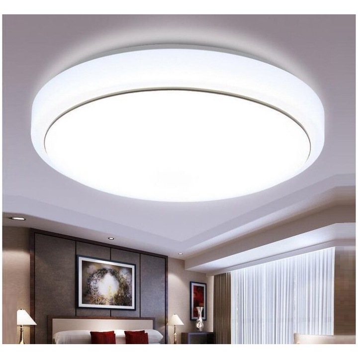 Aplica LED 12W, plafoniera moderna, etansa IP54, dimensiune 20cm, design minimalist