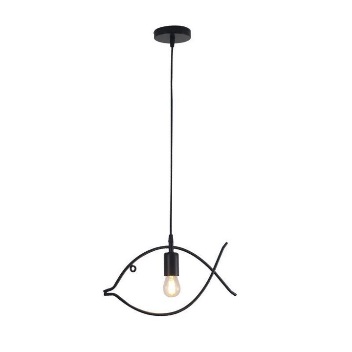 Lustra moderna minimalista, design simplu, ajustabil, pentru restaurant, bar, camera de zi, culoare metalica