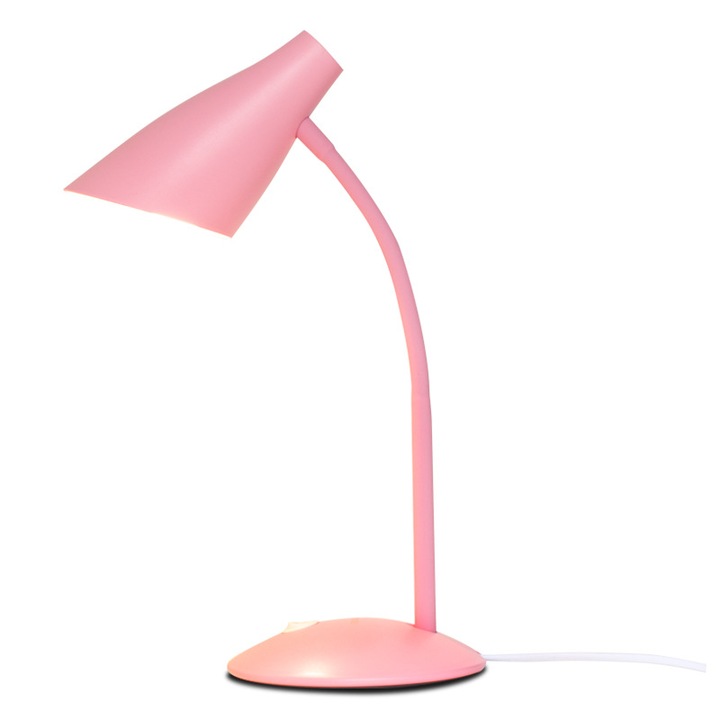 LED asztali lámpa szemvédelemmel, 360°-ban forgatható kialakítás, csúszásmentes talp, E27, diákszobába