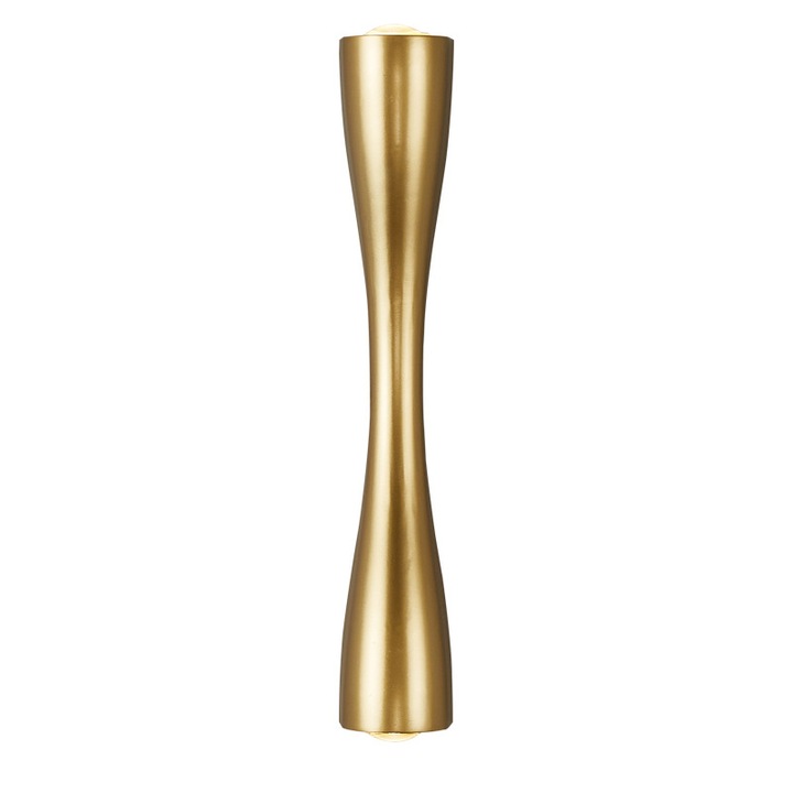 Aplica de perete exterior, design modern, aurie mat, 24x6cm, IP65 waterproof