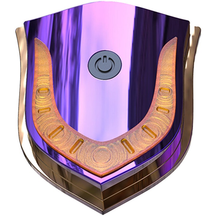 Lumina bicicleta LED, gradat albastru, 6 moduri, set cu cablu USB si banda adeziva, dimensiuni 7x7x3cm