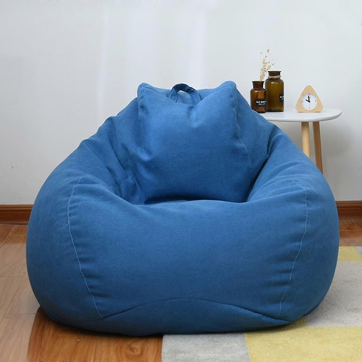 Husa pentru scaun bean bag, verde, 80x90cm, 90x110cm, 100x120cm, set disponibil