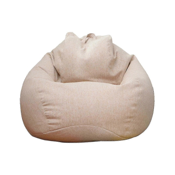 Husa pentru scaun bean bag, 100x120cm, verde, khaki, gri, albastru, maro, galben, set disponibil