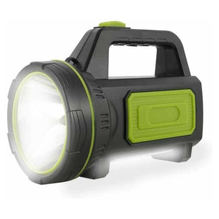 Мощен LED фенер, 6000mAh, 1000м, водоустойчив, с регулируема каишка