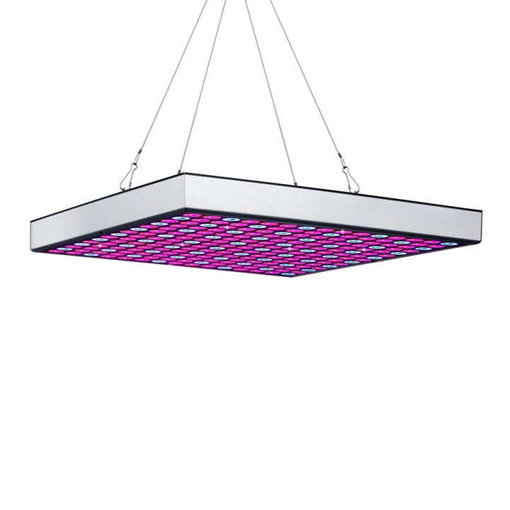 Lampa de crestere pentru plante, 45W, rosu si albastru, dimensiuni 30x30x3cm, set cu accesorii de instalare