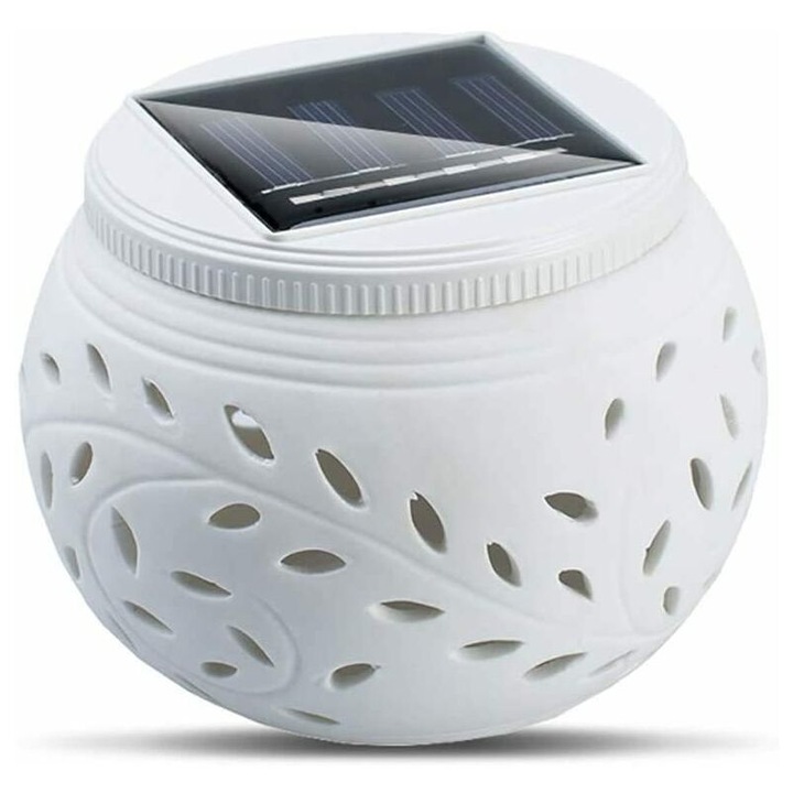 Lampa de veghe pentru copii, 7 culori schimbatoare, design rotund, impermeabil IP44, 5m cablu, alb