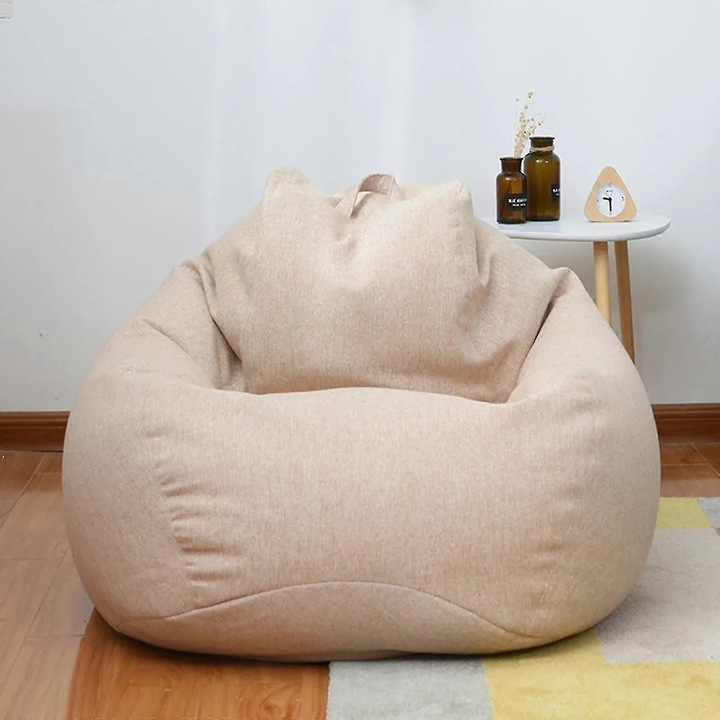 Husa pentru scaun bean bag, verde, 80x90cm, 90x110cm, 100x120cm, set disponibil