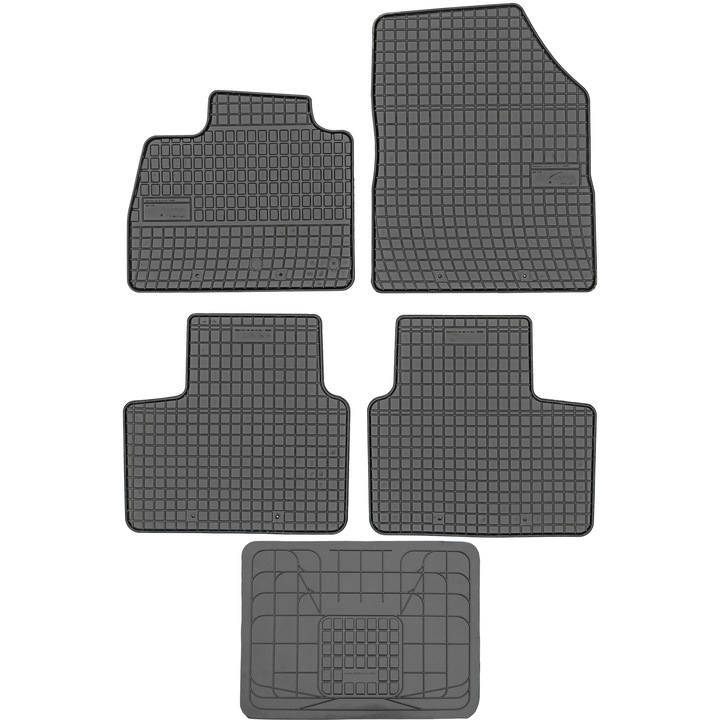Set covorase auto FROGUM, model El Toro, negru, 41x51cm, pentru Renault Scenic IV 2016