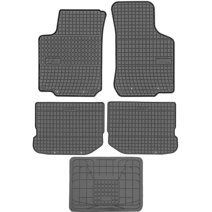 Set covorase auto FROGUM, negru, 41x51cm, pentru Volkswagen New Beetle 1998-2011