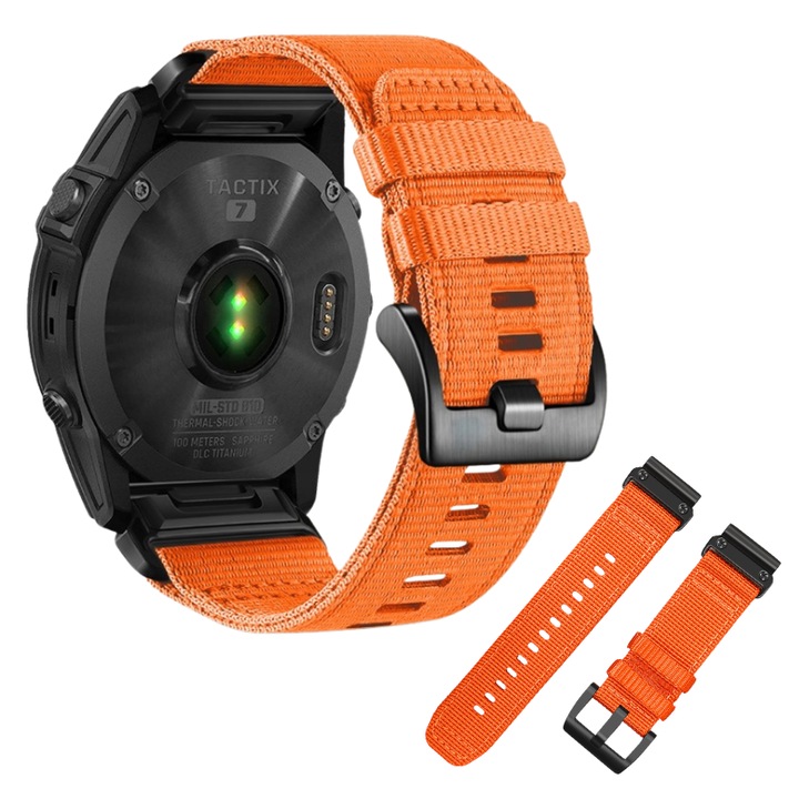 Pasca nylon pentru Garmin Fenix 5s/6s/7s, MARTECH, QuickFit 20mm, multicolor, 20mm