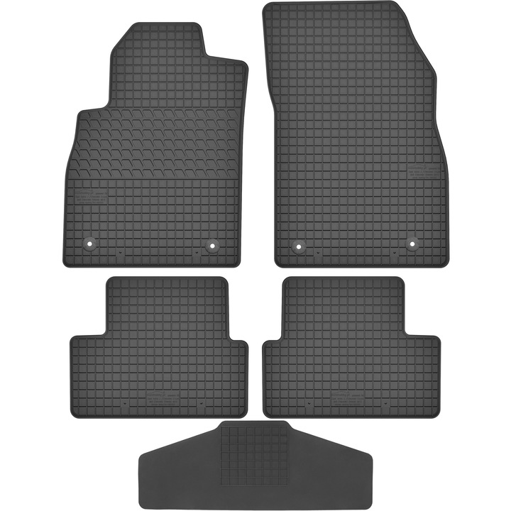 Set covorase auto, Max-Dywanik, MOTOHOBBY, cauciuc, negru, Opel Astra IV J, 2009-2015