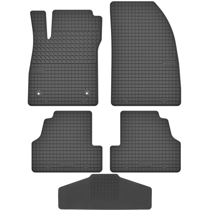 Set covorase auto MOTOHOBBY, negru, pentru Opel Mokka 2012-2016, cu protectie tunel central
