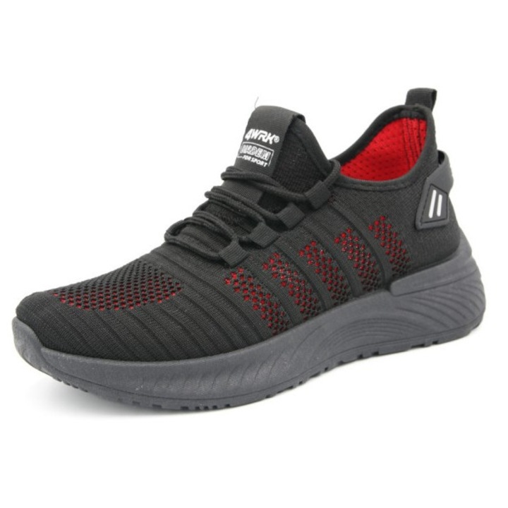 Pantofi de protectie Diadem RB Red/Black SB SR, bombeu metalic, talpa antiderapanta, respirabili, design sport