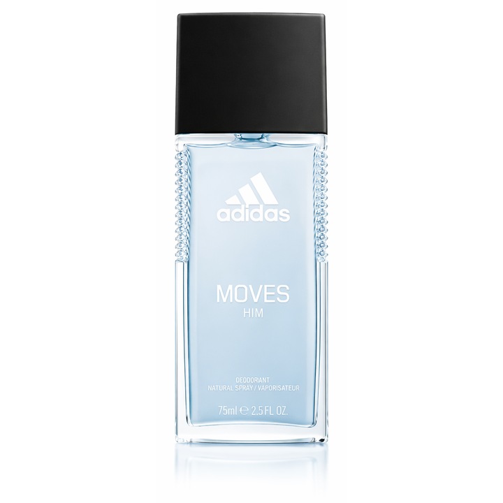 Deodorant spray, adidas, Moves For Him, proaspăt, 75 ml
