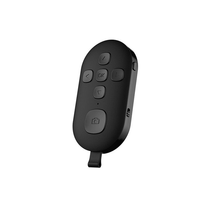 Telecomanda wireless Bluetooth, controler portabil pentru declansator camera foto si video, conectare prin Bluetooth, incarcare USB-C, compatibil cu Android si iOS, pentru Selfie, Vlogging