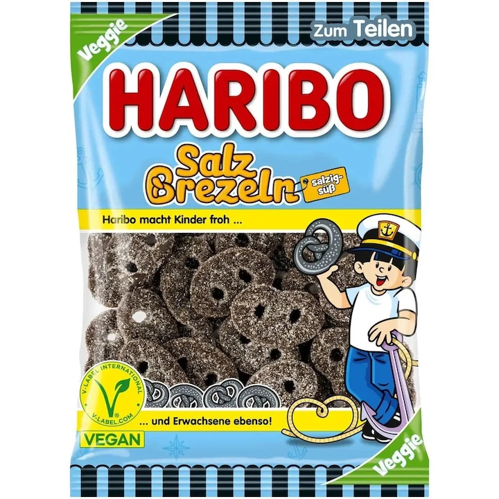 Haribo Salz Brezeln, jeleuri, 175g
