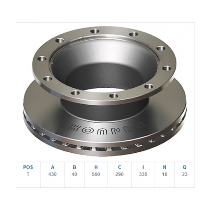 Disc Frana Iveco Eurocargo 1-3 Man F2000 F90 Volvo F10