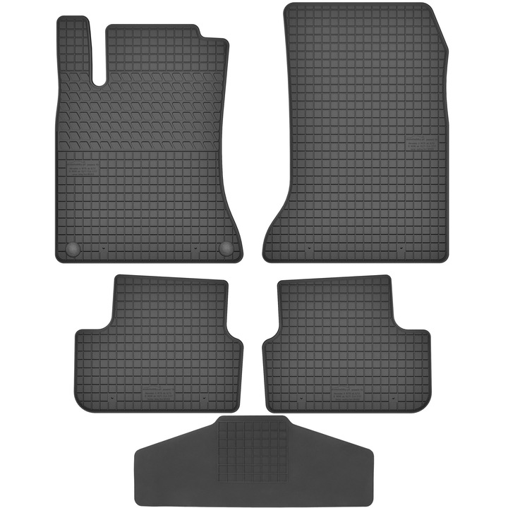 Set covorase auto MOTOHOBBY, negru, din cauciuc, pentru Mercedes CLA C117 2013-2018