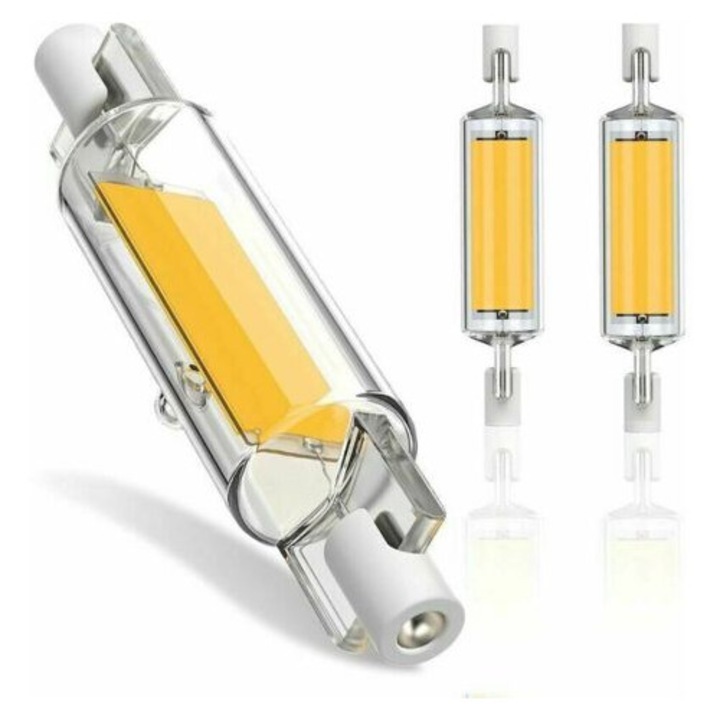 Комплект 2 LED крушки R7S 78мм, 10W, 3000K, 400LM, 360°