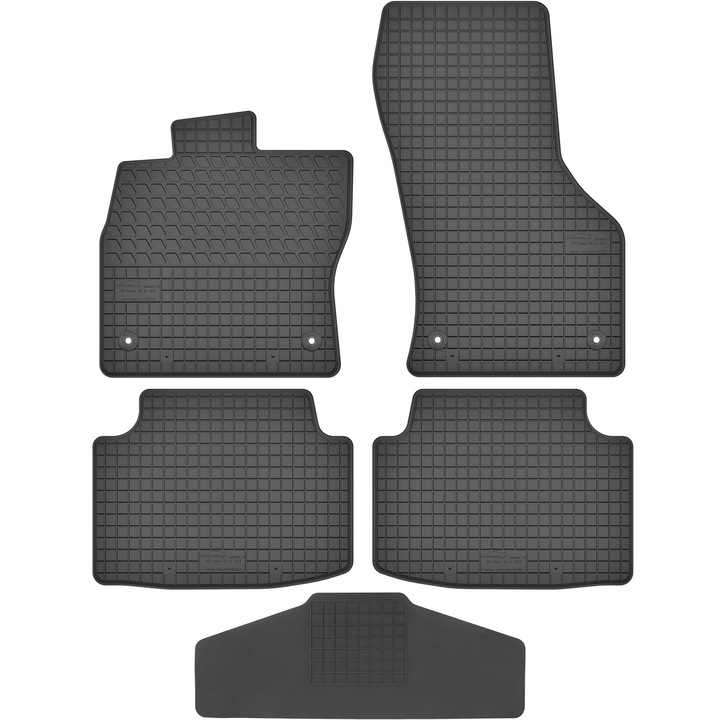 Set covorase auto, Max-Dywanik, MOTOHOBBY, cauciuc, negru, pentru Skoda Octavia IV 2020