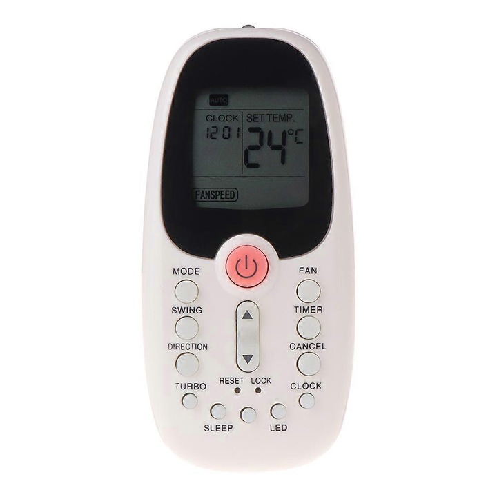 Univerzális távirányító légkondicionálóhoz R06/BGE, fehér, 115x18cm, 1 darabos készlet