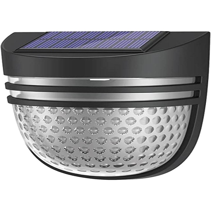 Lampa solara de exterior, 2 moduri, design compact, iluminat pentru gradina, rezistenta la apa