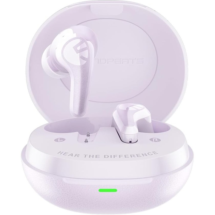 SoundPEATS C30 – Casti In-Ear Wireless cu Anulare Activa a Zgomotului, Hi-Res LDAC, 52 Ore Autonomie, 6 Microfoane ENC, Bluetooth 6.0, Incarcare Rapida