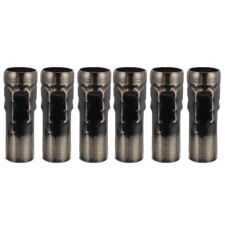Set 6 huse pentru socluri candelabru E14, bronz, 8x2.5cm
