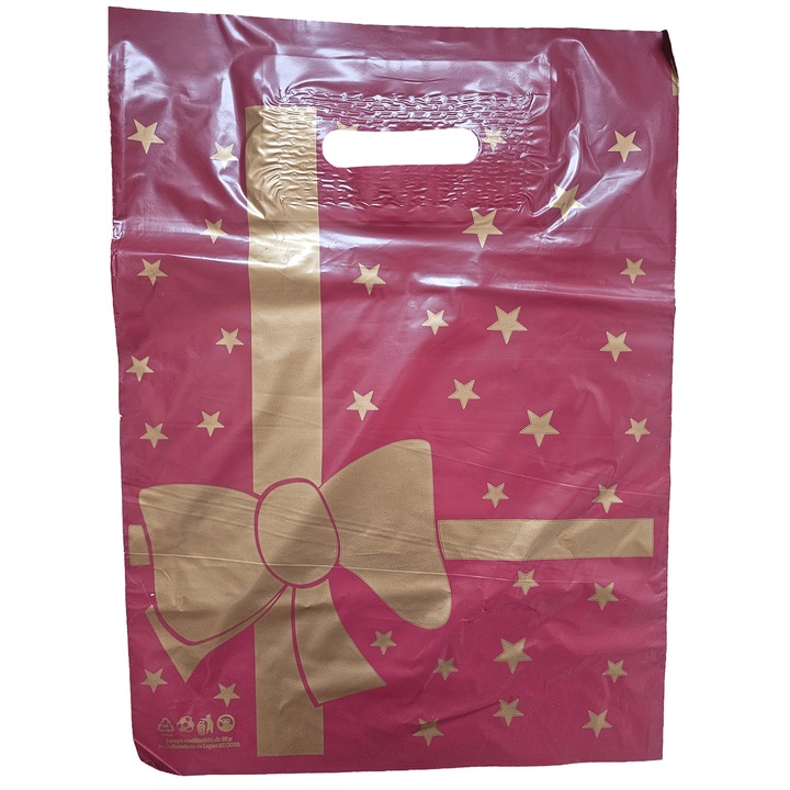 Set 50 pungi tip banana cu funda, 50 microni