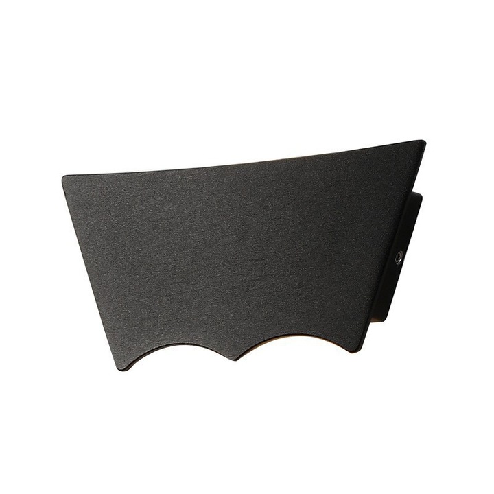 Aplica de perete din aluminiu, stil nordic, 3x3W LED, rezistent la apa si umezeala, culoare alba calda