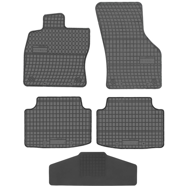 Set covorase auto Max-Dywanik cu protectie tunel central, negru, pentru Skoda Octavia III 2012-2020