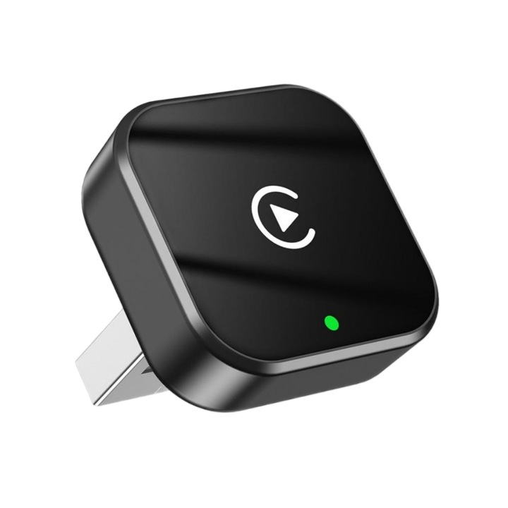 Vezeték nélküli CarPlay adapter, T-típusú kompakt, automatikus csatlakozás, 927+ modellel kompatibilis, fekete