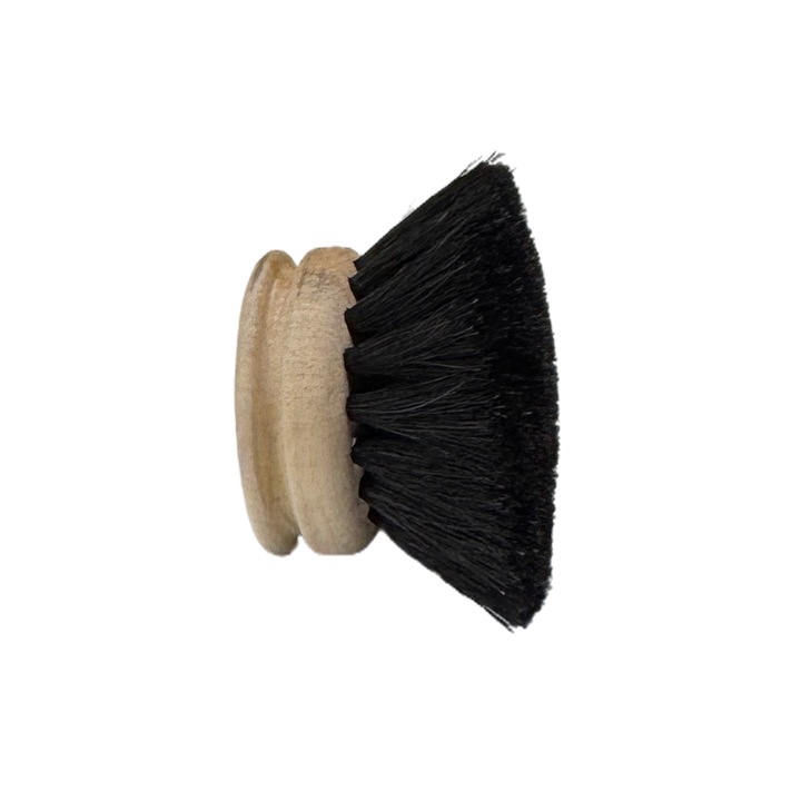 Cap de Schimb pentru perie de vase din Par de cal negru si lemn de fag, STANDARDPLUS, fabricata in Elvetia, diamentru perie 40 mm