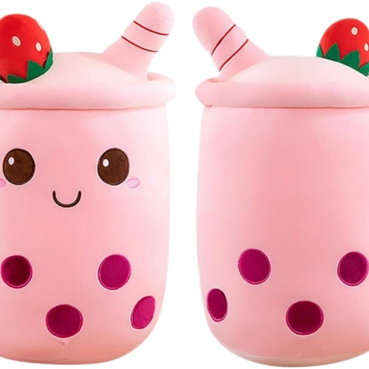 Puha és kényelmes buboréktea alakú párna, 35cm, rózsaszín