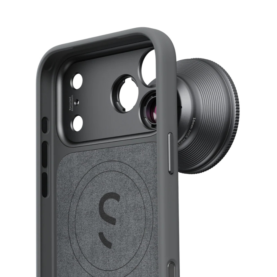 Carcasa ShiftCam LensUltra cu MagSafe compatibila cu iPhone 17 Pro, Dark Grey