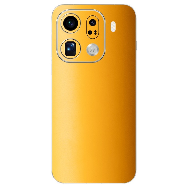 Folie skin SILKASE pentru Oppo Find X9 Pro, protectie spate telefon, portocaliu deschis mat