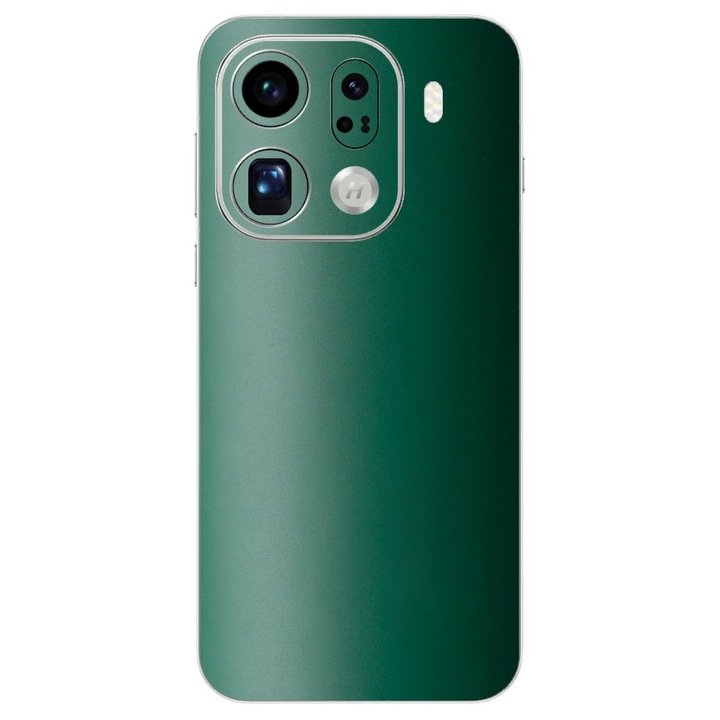 Folie skin SILKASE pentru Oppo Find X9 Pro, protectie spate telefon, verde inchis mat