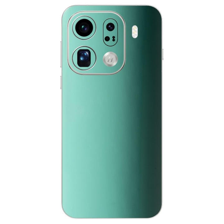 Folie skin SILKASE pentru Oppo Find X9 Pro, protectie spate telefon, turcoaz lucios