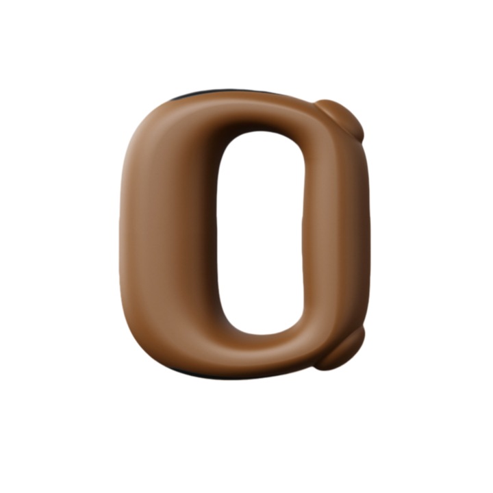 Масажор ORBER, преносим, USB термокомпрес, 5 нива на интензивност, 14,5x12см, кафяв