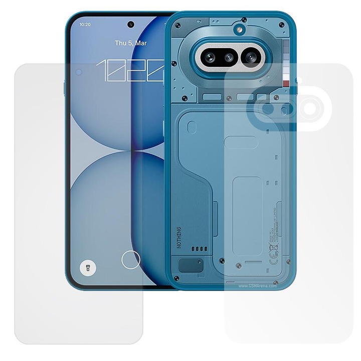 Set 2 folii mate SILKASE pentru Nothing Phone (4a), protectie telefon, silicon